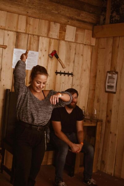 Budapest: Axe Throwing Experience - Your 60 Minutes: Briefing, Practice Lane, Then Competitive Games