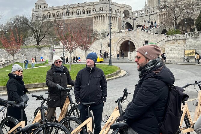 Budapest: Historic Downtown ride on E-Bicycles Buda & Pest - Danube moments: the Shoes memorial, the Chain Bridge, and River views