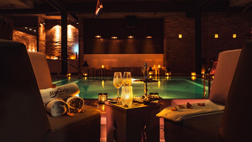 Budapest: Mandala Day Spa & Luxury Pool Experience - What you get with the packages: towel, slippers, robe, and champagne