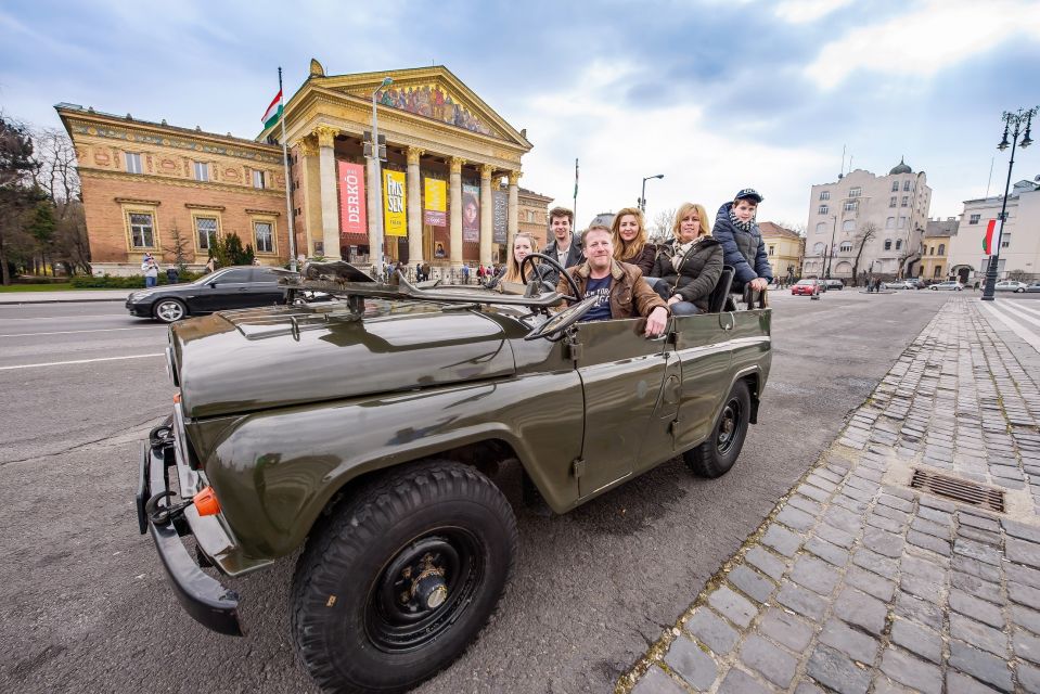 Budapest: Private City Tour with a Vintage Russian Jeep - Danube-side finish: Shoes on the Danube Bank (daylight only)