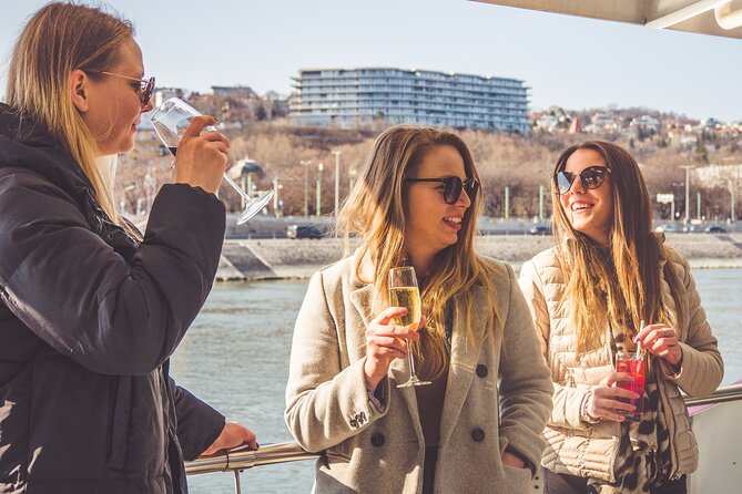 Cocktail Cruise and City Views on the Danube in Budapest - More Bridges, Gellért Hill, The University, and Balna on the East Bank