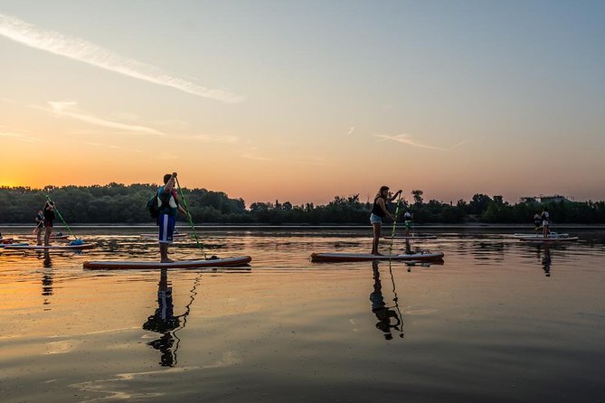SUP Budapest: Sunset tour - The Route: Wildlife, Margaret Island, and Parliament Views